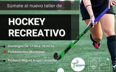 Taller de Hockey recreativo en el Polideportivo Municipal