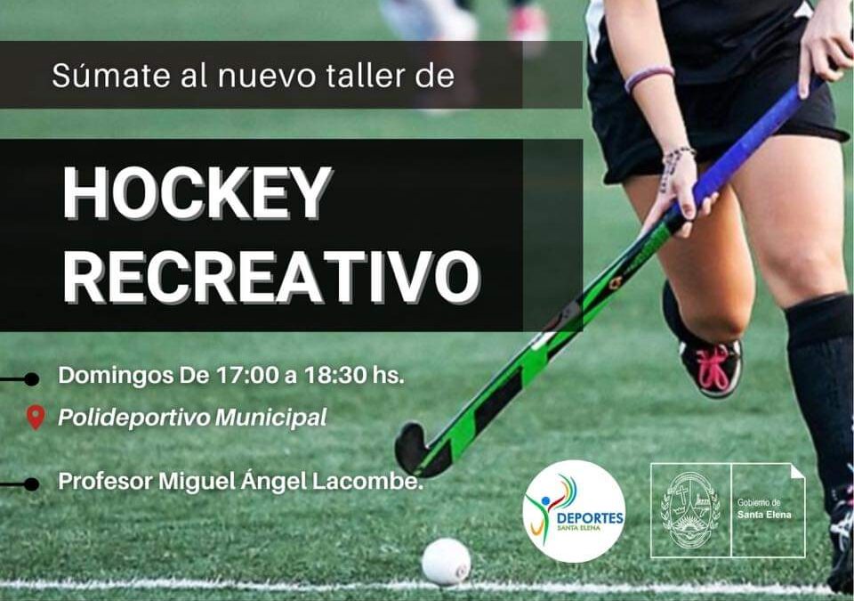 Taller de Hockey recreativo en el Polideportivo Municipal