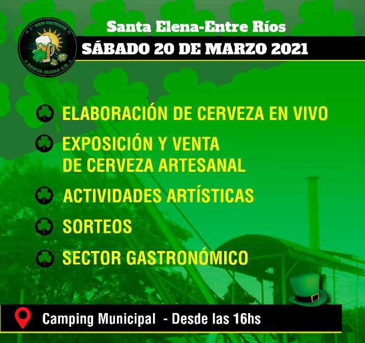 Cerveceros artesanales Santa Elena| Celebración de «SAN PATRICIO» ☘️ .