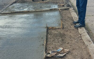 El intendente Daniel Rossi recorrió la obra de renovación urbana y puesta en valor de Avenida Presidente Perón.