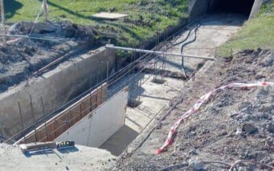 Nuevo alcantarillado en el Camping Municipal.