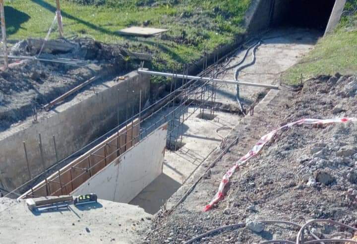 Nuevo alcantarillado en el Camping Municipal.