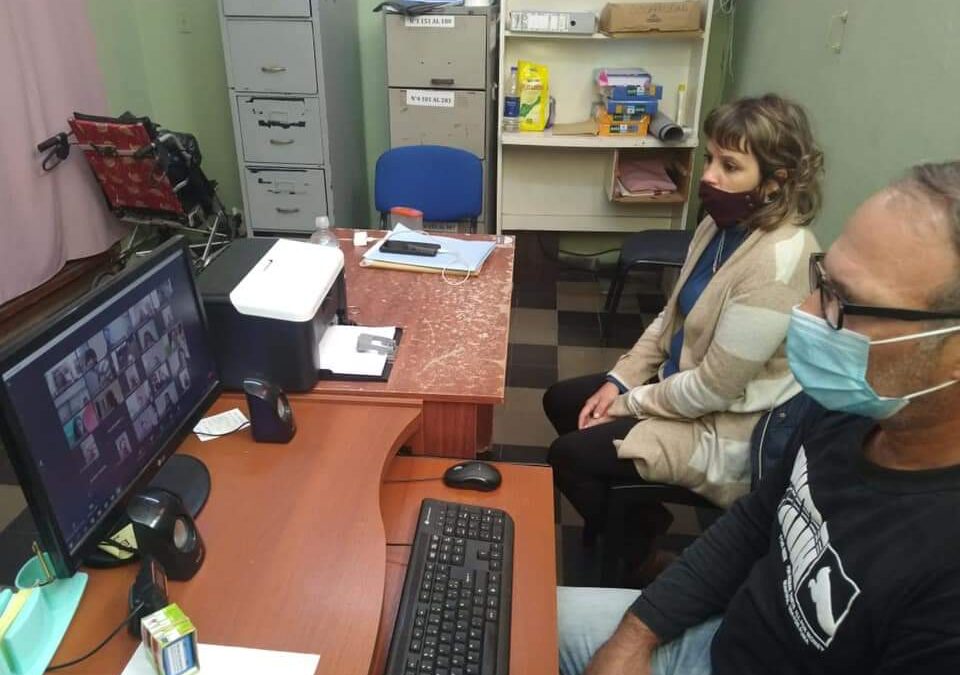 El área de discapacidad participa del encuentro virtual con el IPRODI.