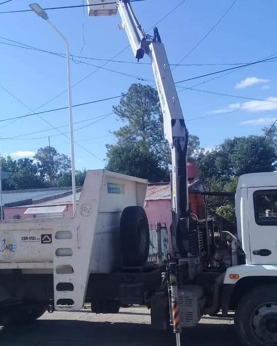 Tareas de mejoramiento y optimización del alumbrado público.