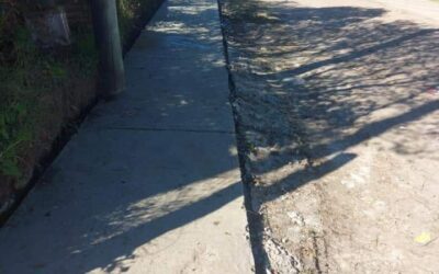 Construcción y reparación de veredas en barrio Hipólito Irigoyen.