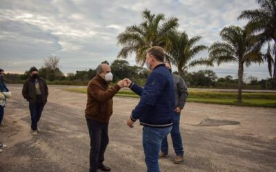 Se entrego un proyecto de obra para la reparación del ingreso/ruta provincial a Santa Elena.