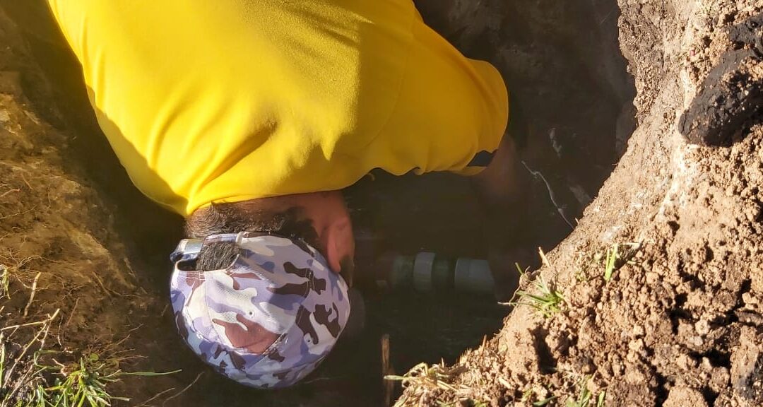 Nueva inversión en la red de distribución de agua potable en barrio 120 viviendas.