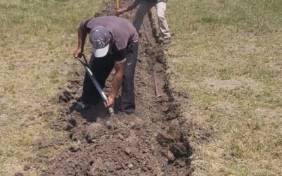 500 metros de nuevas cañerías de red de agua en barrio Cristo Redentor