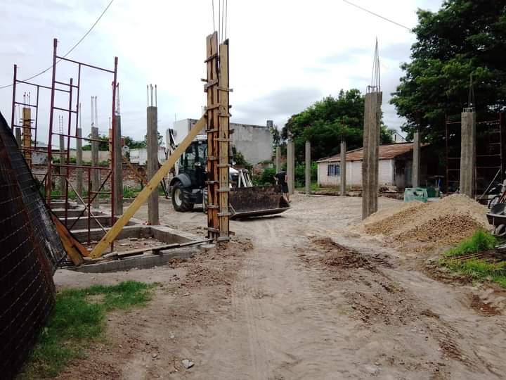 CONTINÚA LA CONSTRUCCIÓN DEL BANCO NACIÓN EN SANTA ELENA