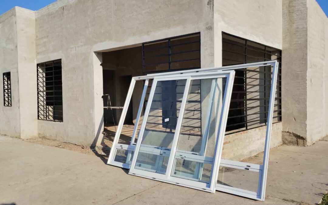 Avanza la construcción del centro de salud en barrio virgen de Guadalupe.