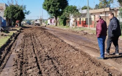 Paviemntación de calle Guarumba, Barrio Fatima.