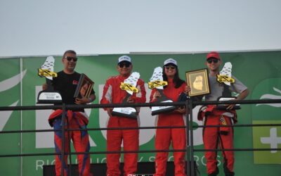 SANTAELENENSES EN LO ALTO DEL PODIO DEL RALLY ENTRERRIANO